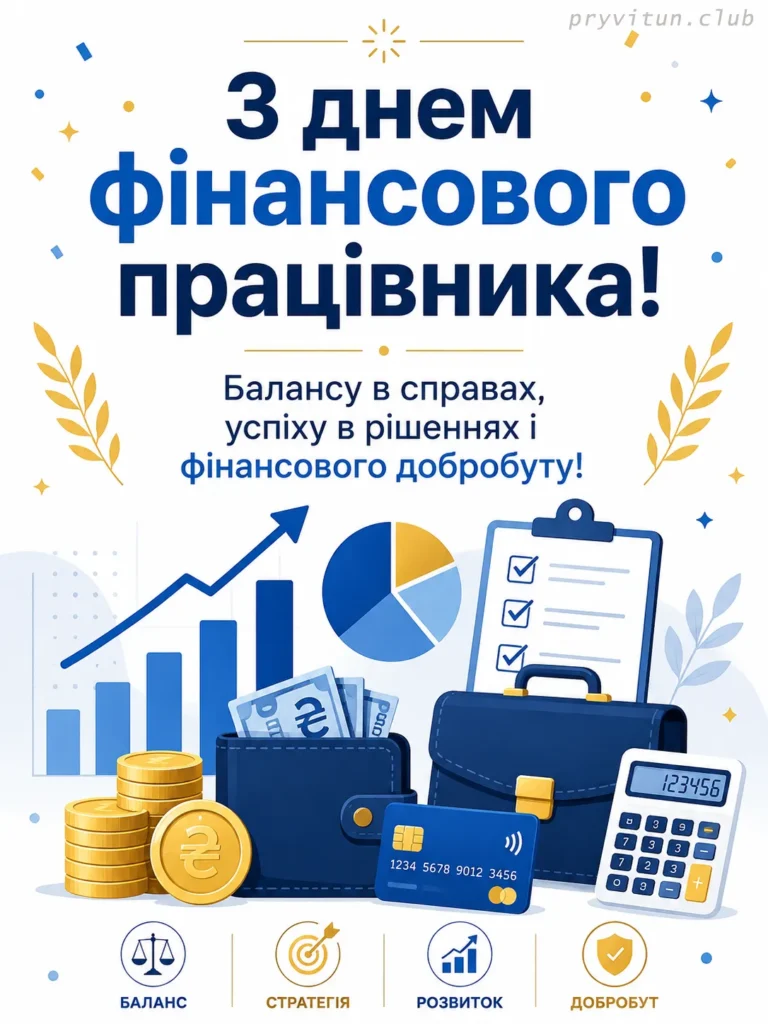 Бажаю кар'єрного зростання фінансисту