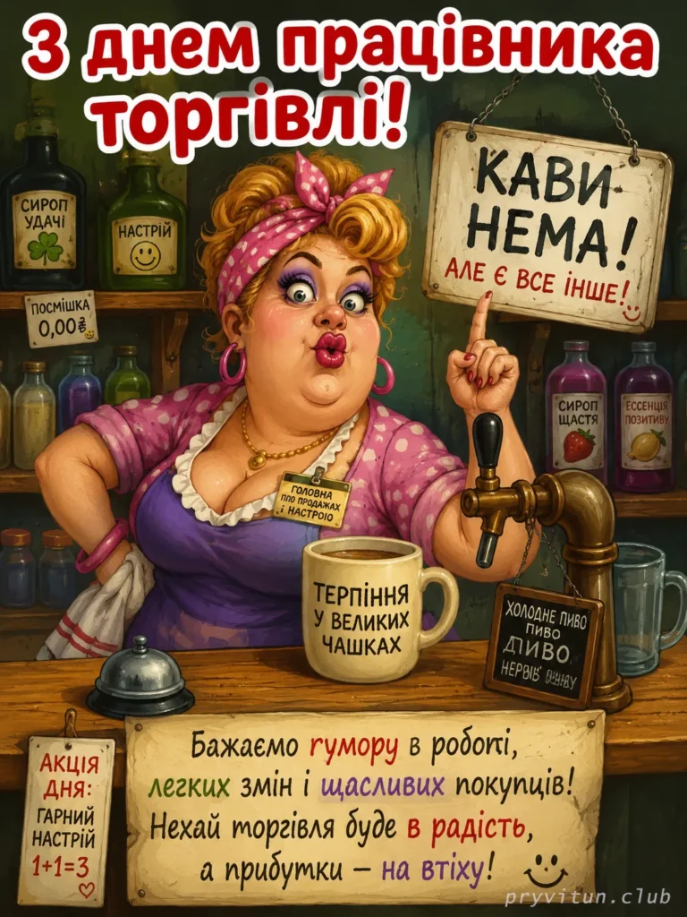 Бажаю успіхів у День працівника торгівлі