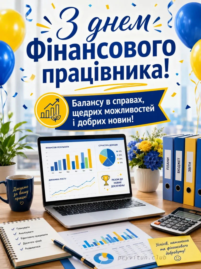 День фінансового працівника святкові побажання