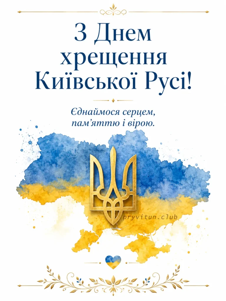 День Хрещення Русі щирі побажання