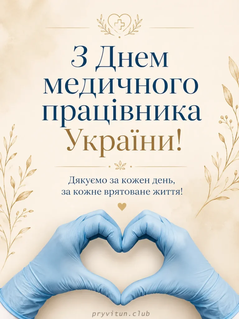 День медика святкова листівка