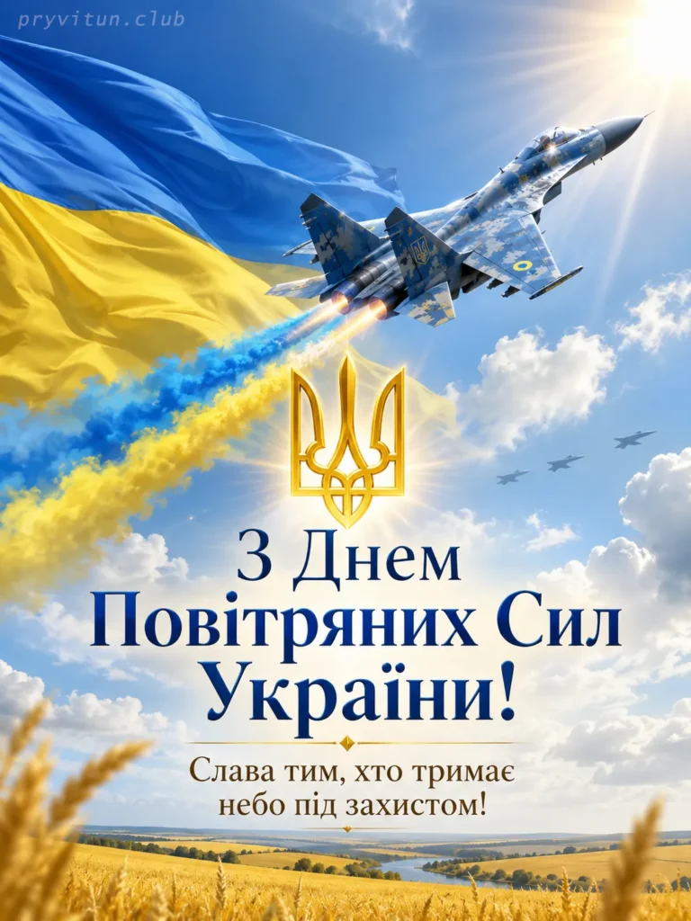 День Повітряних Сил щирі привітання
