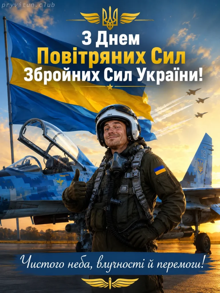 День Повітряних Сил України святкова картинка