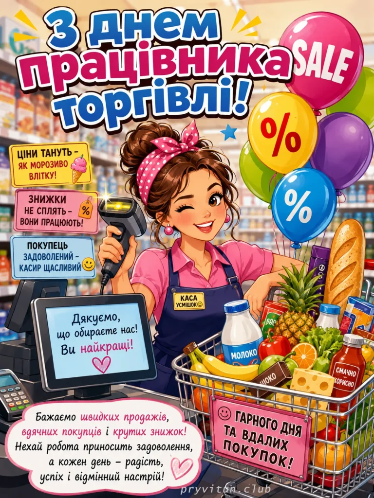 День працівника торгівлі привітання