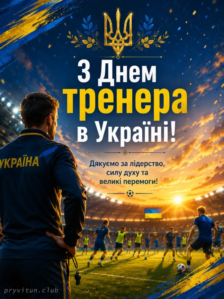 День тренера щирі привітання