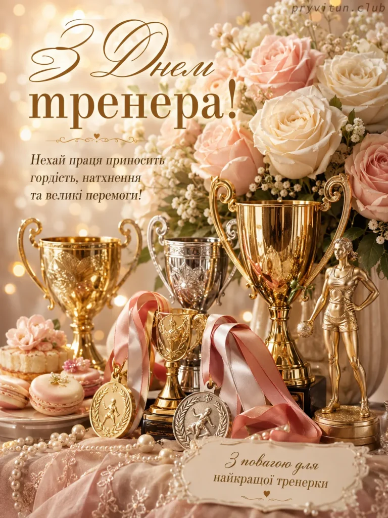 День тренера святкова листівка