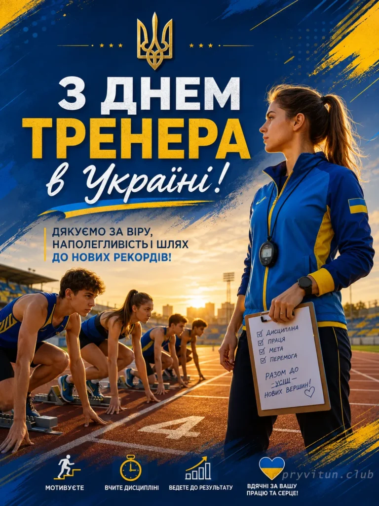 День тренера святкова листівка