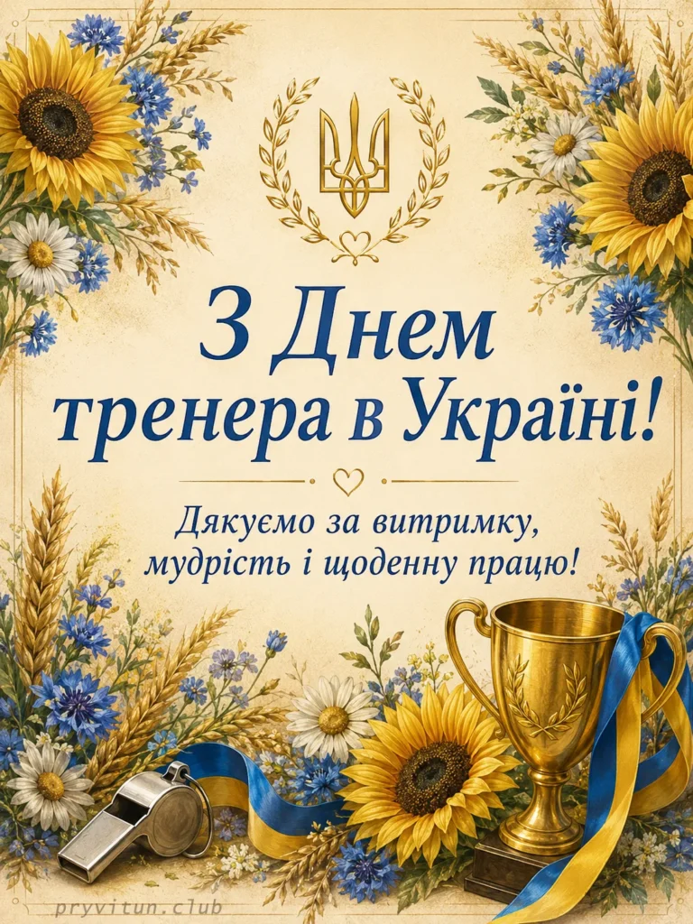 Дякуємо тренеру за працю