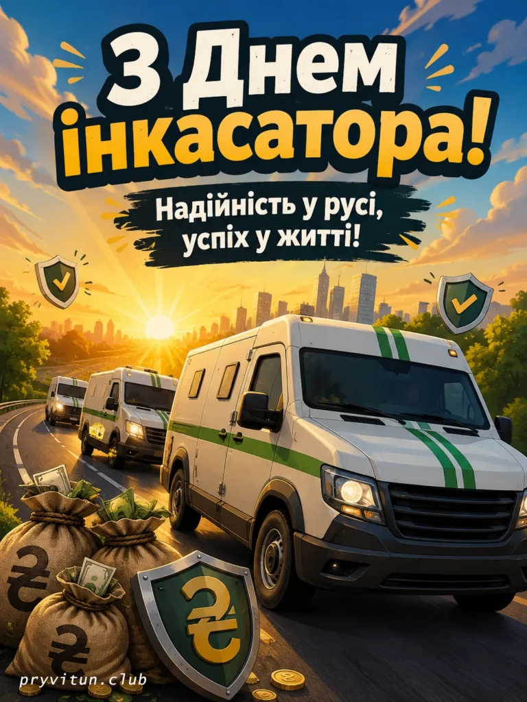 Інкасаторе, зі святом