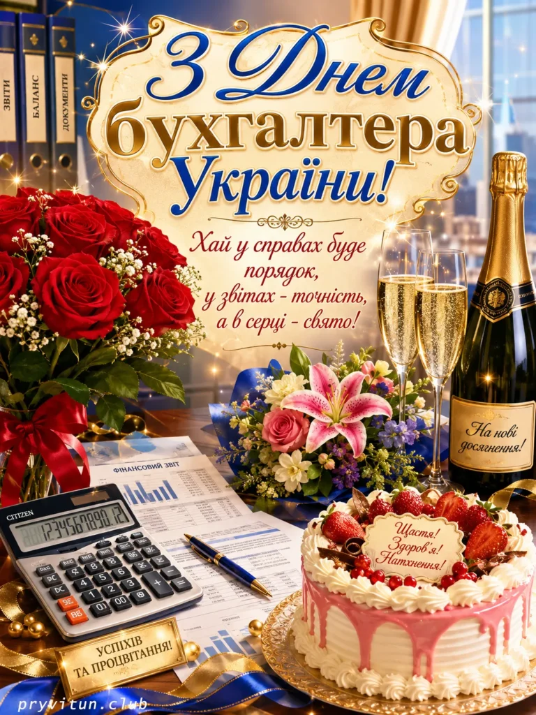 Картинка з Днем бухгалтера України