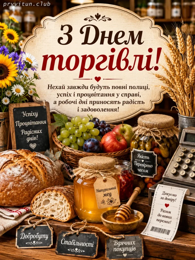 Картинка з Днем працівника торгівлі