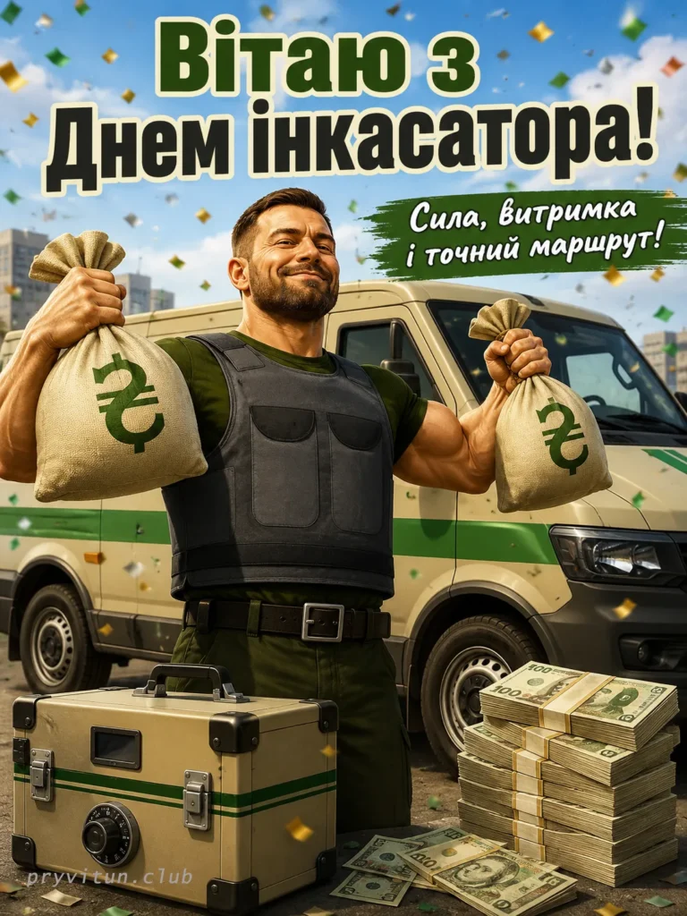 Листівка до Дня інкасатора