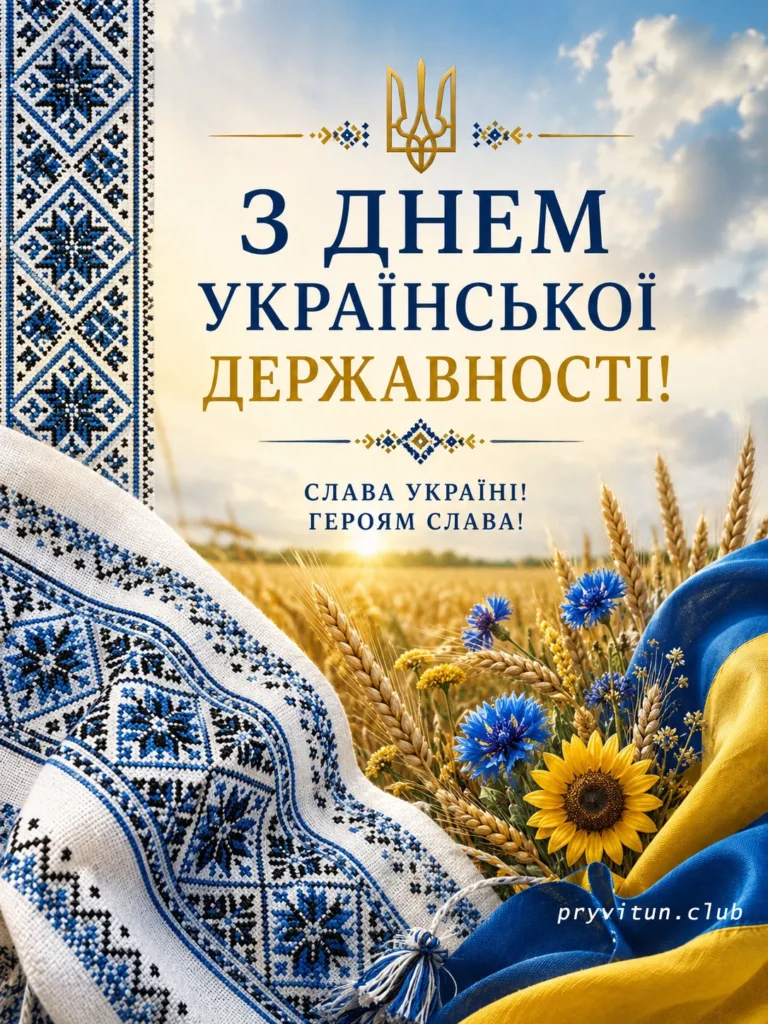 Миру і добра у День Української Державності