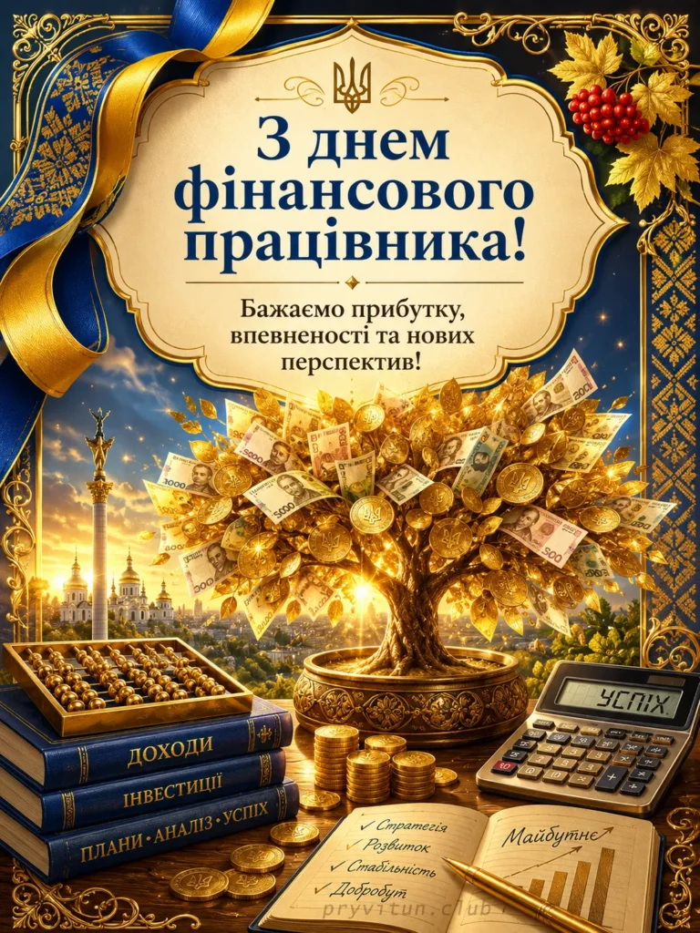 Миру і добробуту фінансовому працівнику