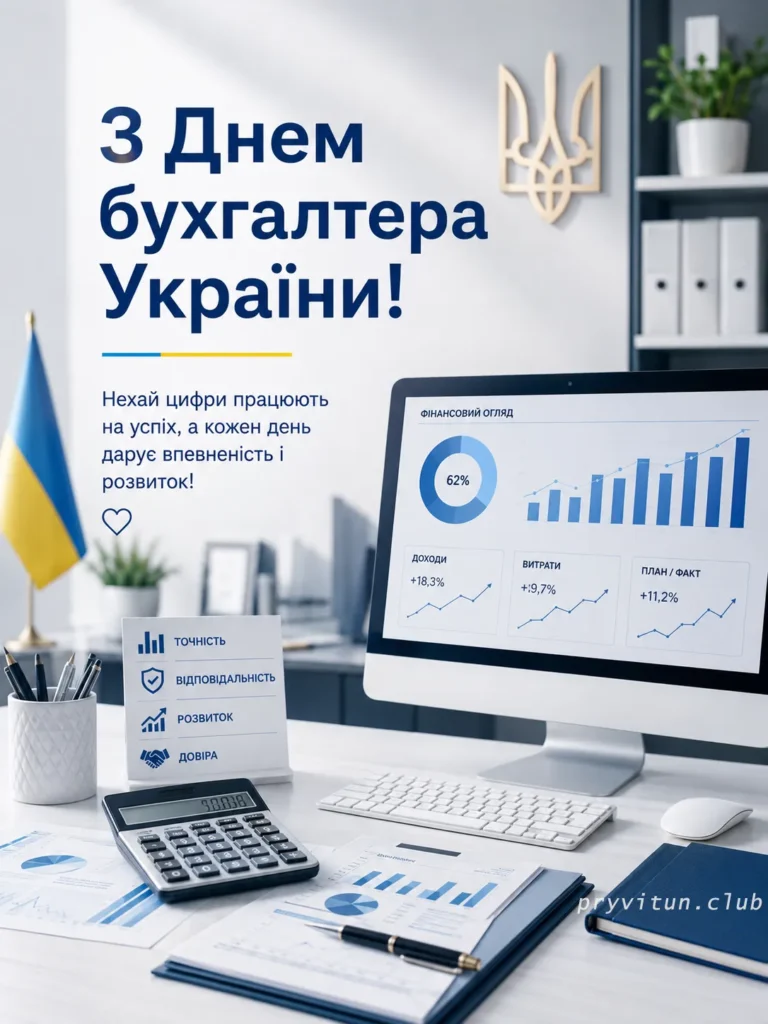 Миру та достатку в День бухгалтера