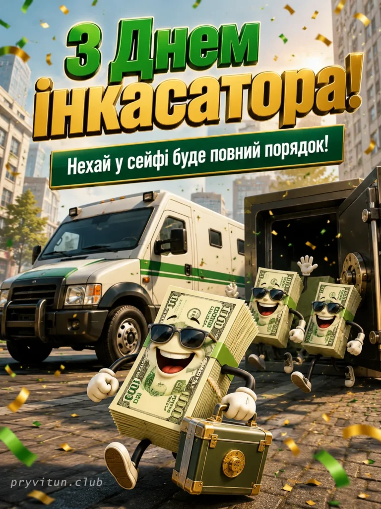 Найкращі побажання інкасатору