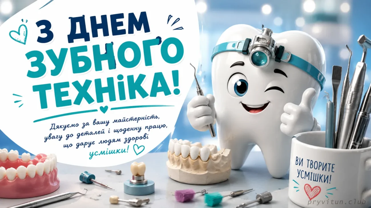 Найкращі побажання зубному техніку