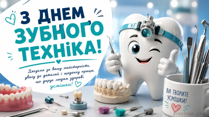 День зубного техніка – щирі вітання та нові картинки