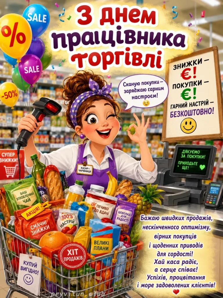 Найкращі вітання продавцю