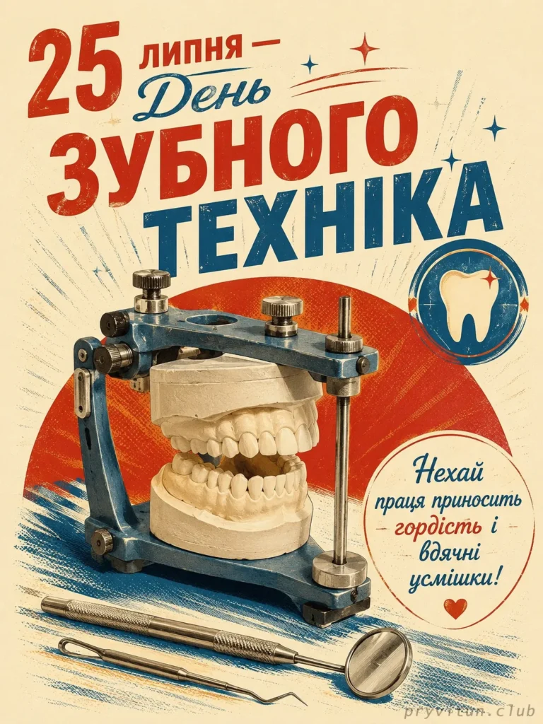 Найкращі вітання зубному техніку
