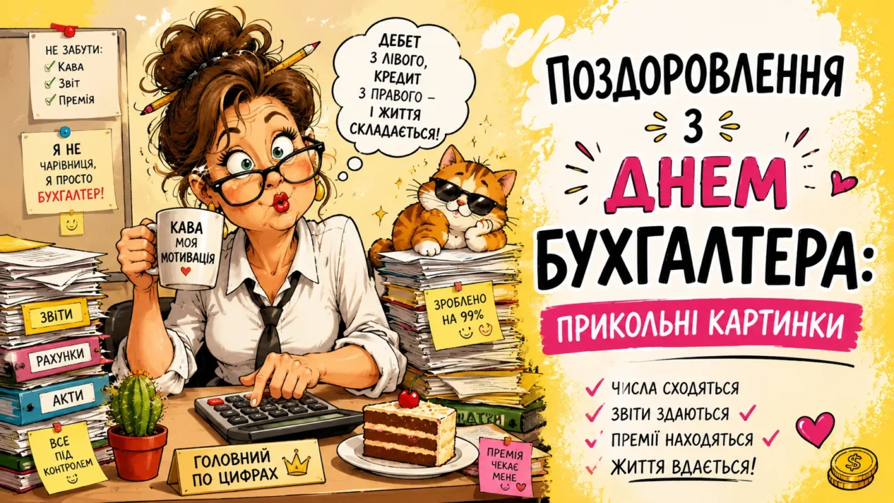 Поздоровлення з Днем бухгалтера прикольні картинки