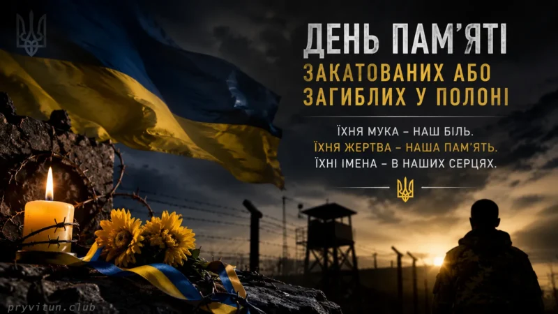 День пам’яті закатованих або загиблих у полоні 2026 – картинки та слова скорботи