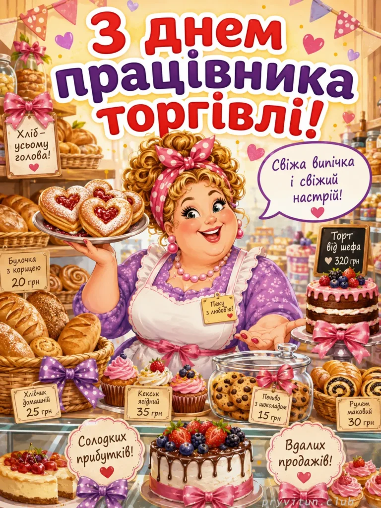 Щирі побажання працівникам торгівлі