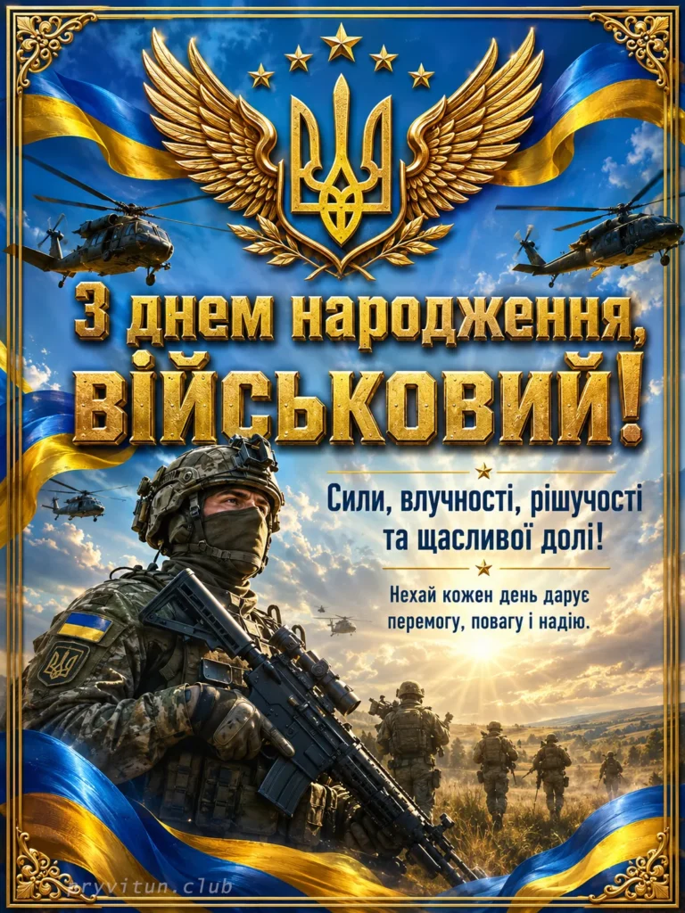 Щирі побажання українському воїну