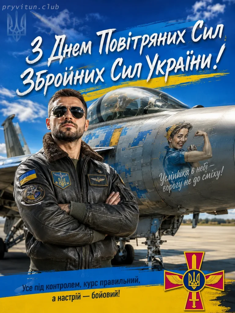 Щирі побажання воїнам авіації