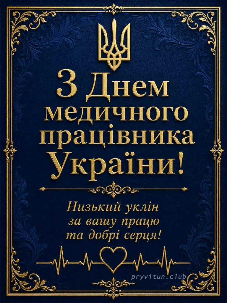 Щирі привітання з Днем медика