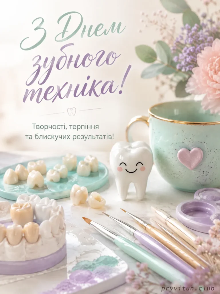Щирі привітання з Днем зубного техніка