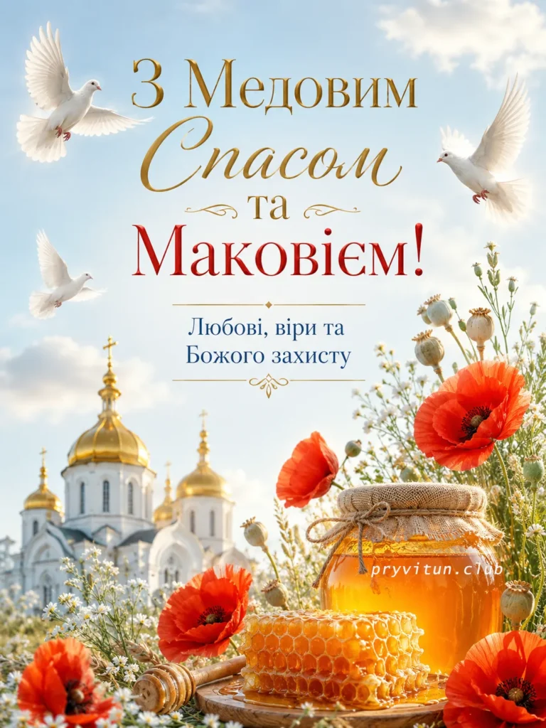 Щирі привітання з Медовим Спасом