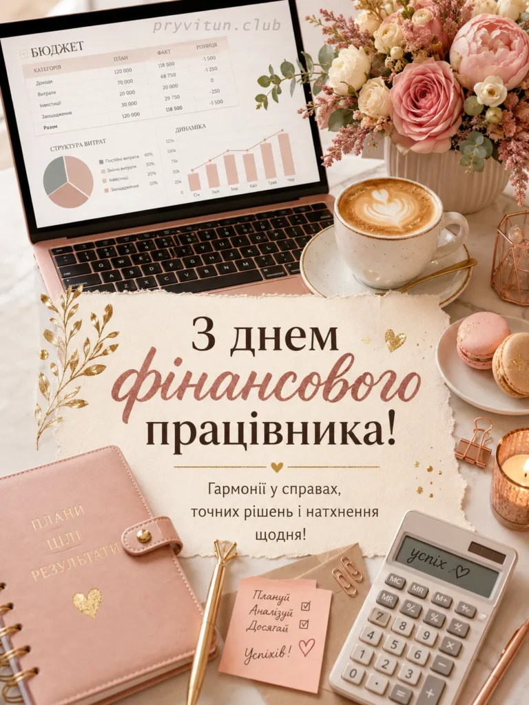 Щирі слова до Дня фінансового працівника