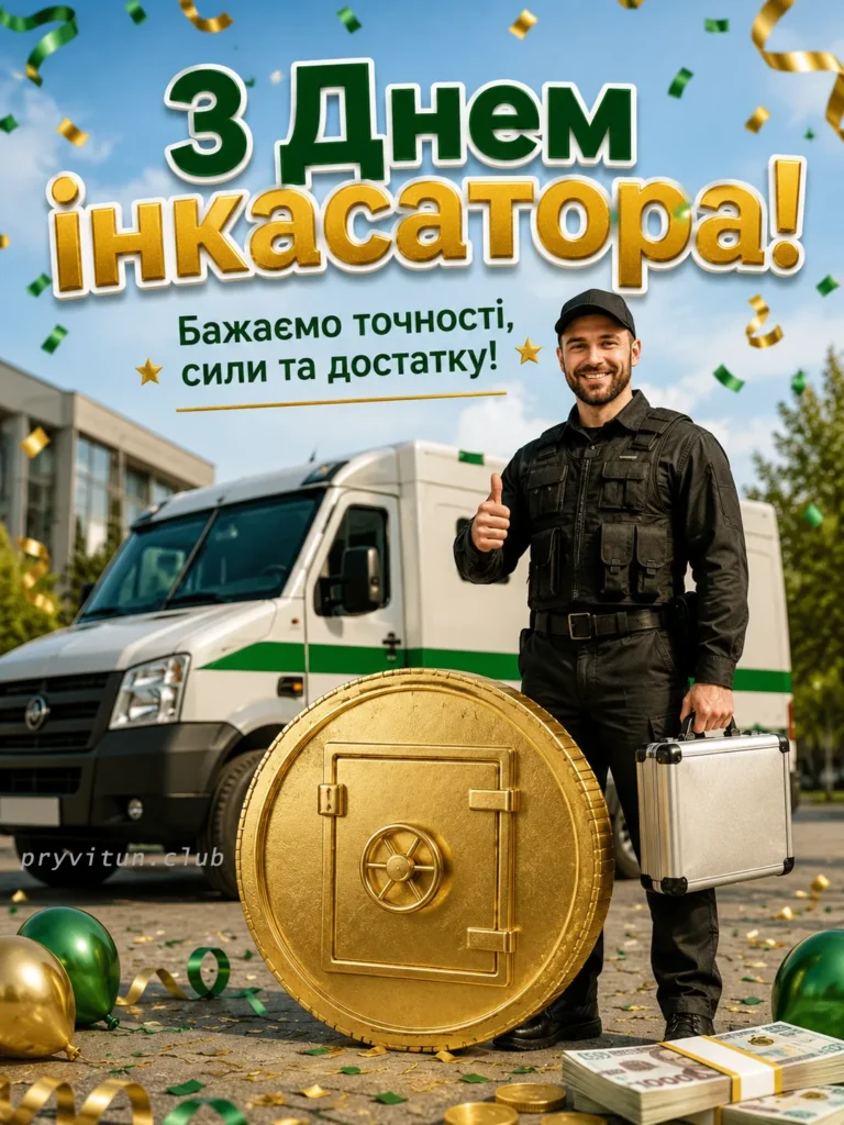 Щиро вітаю інкасатора