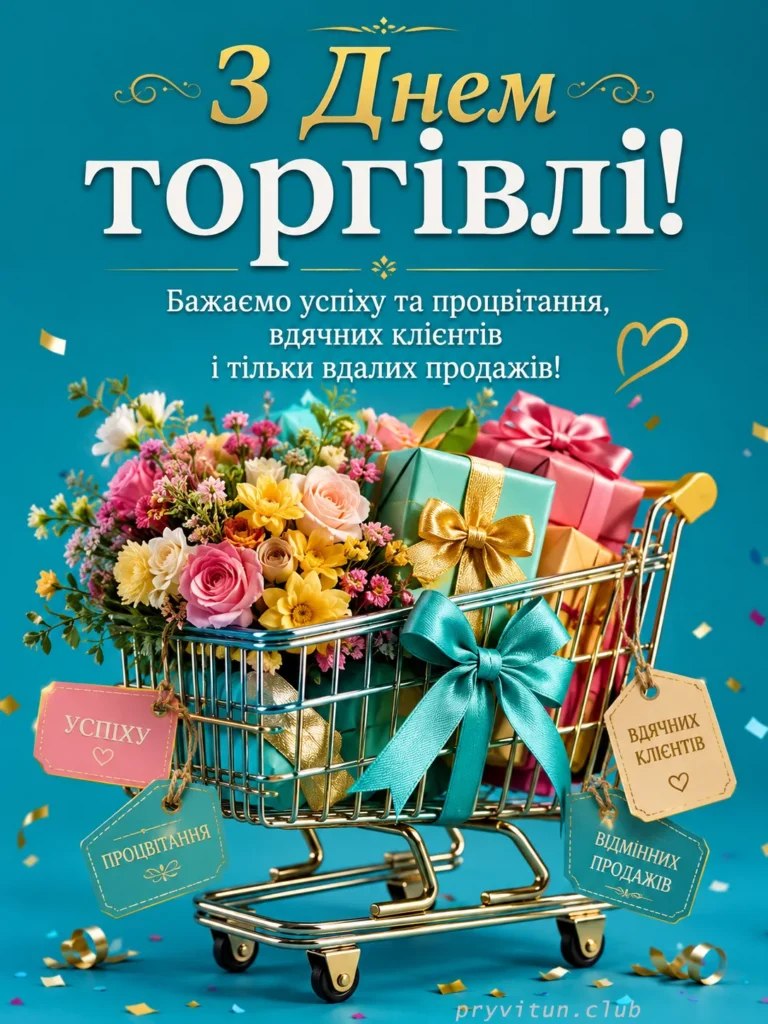 Щиро вітаю зі святом торгівлі