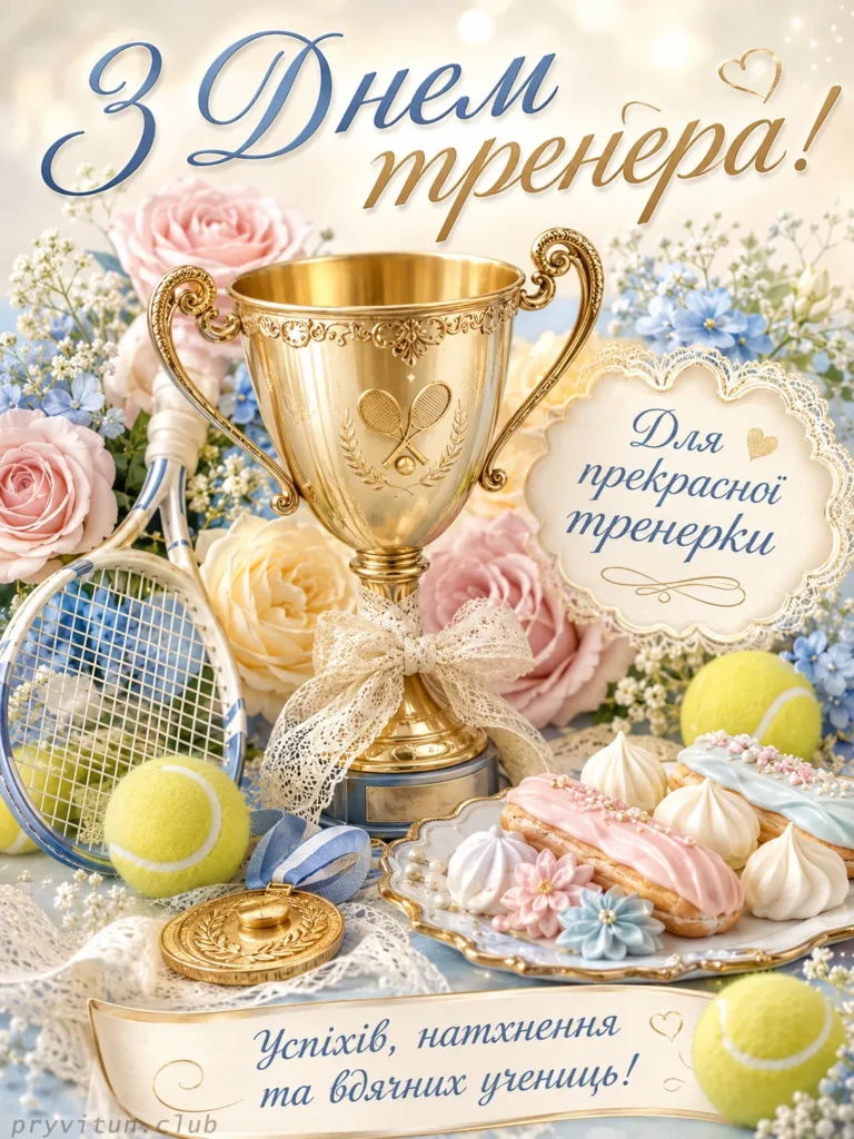 Щиро вітаю зі святом тренера