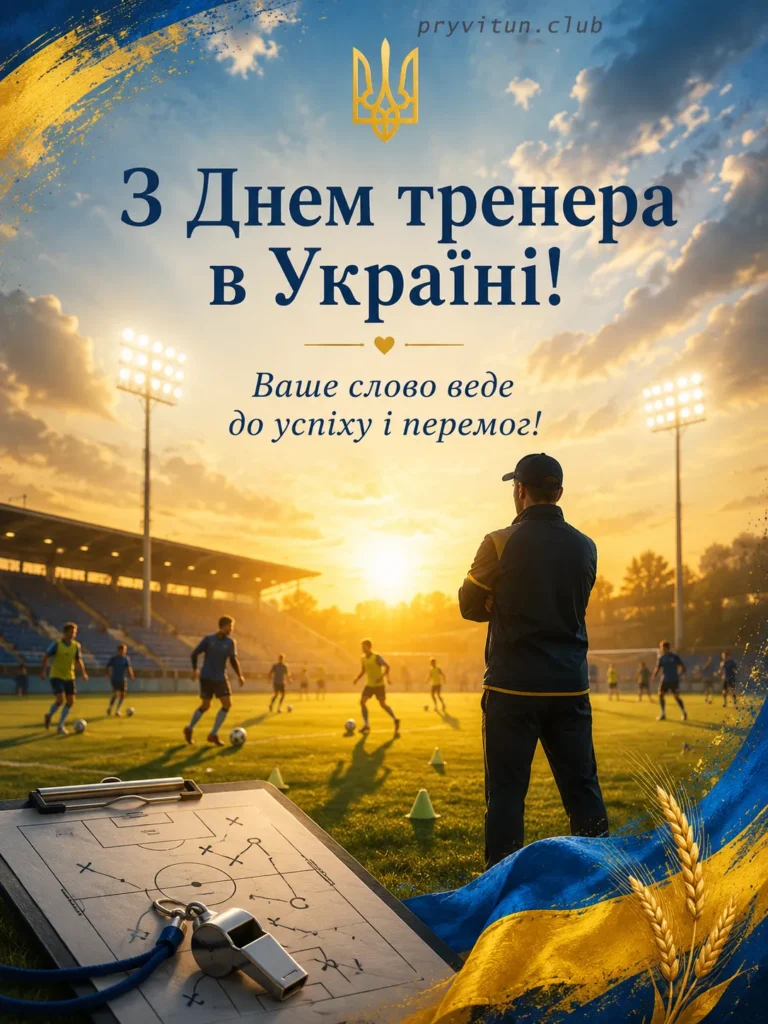 Щиро вітаю зі святом тренера
