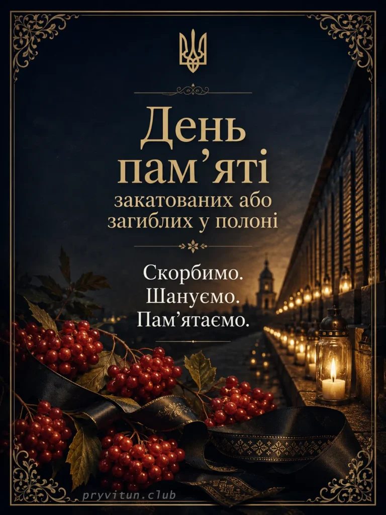 Схиляємо голови у скорботі