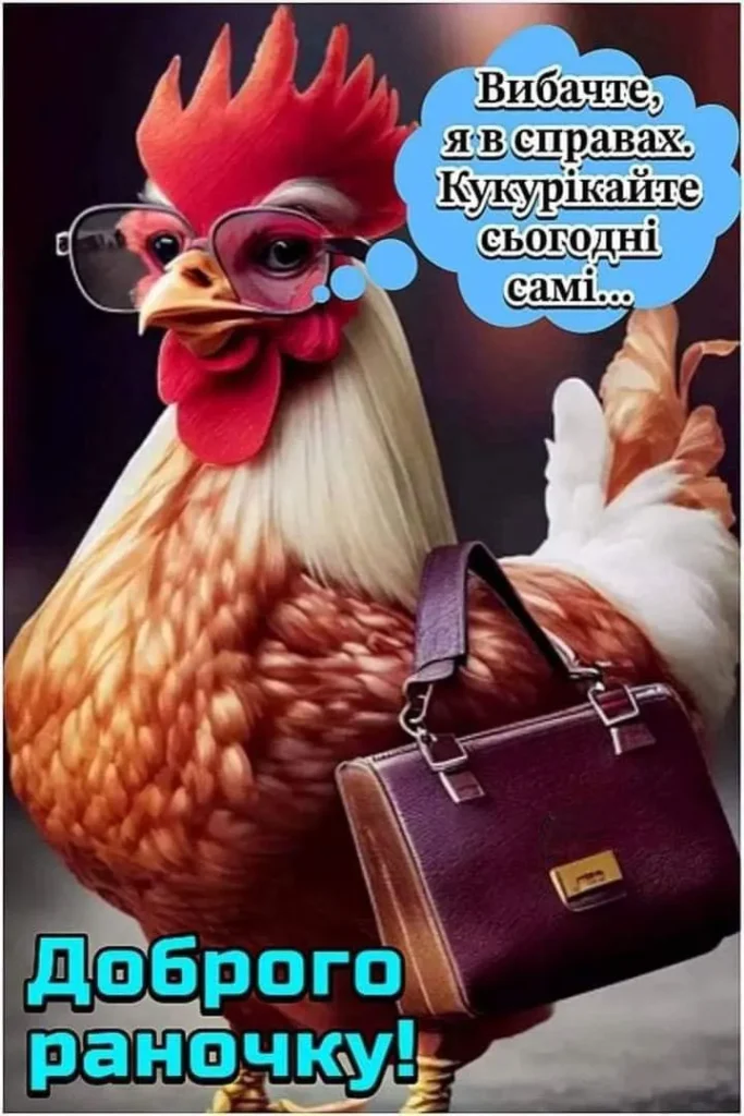 Смішні картинки з добрим ранком