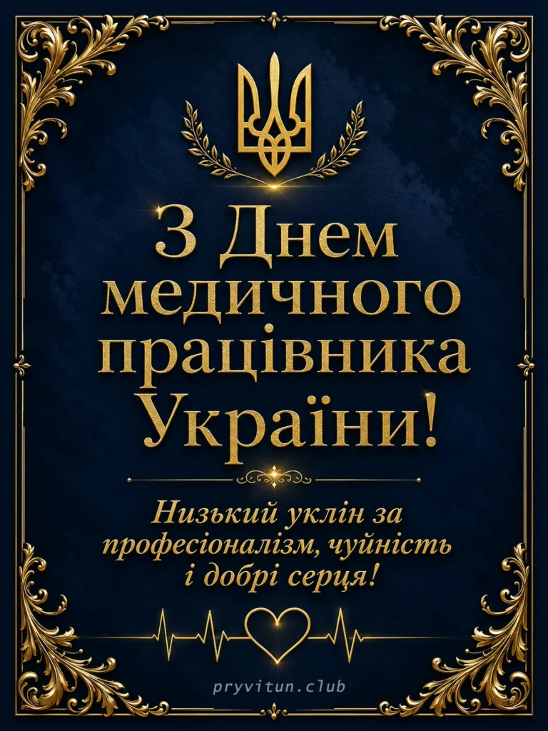 Святкова картинка для медиків