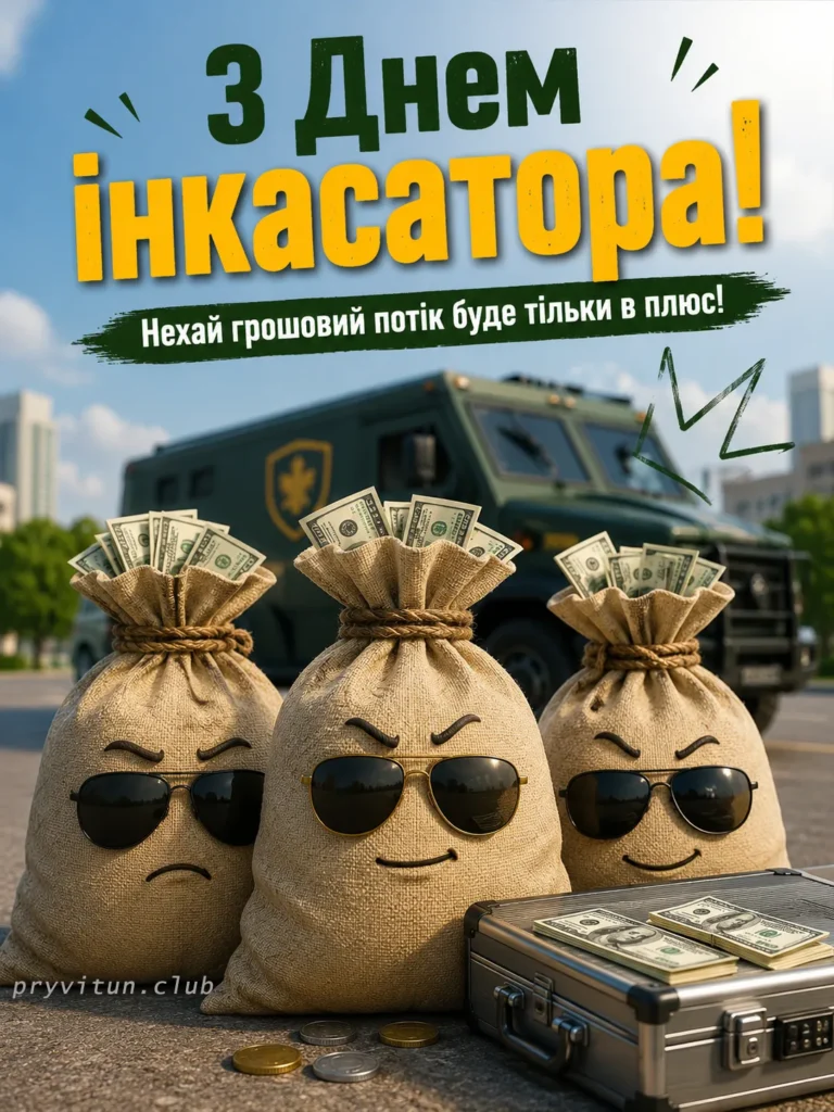 Святкова картинка інкасатору