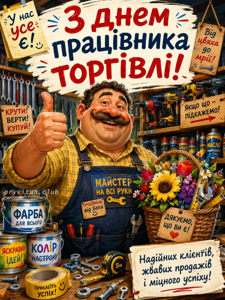 Святкова картинка продавцю