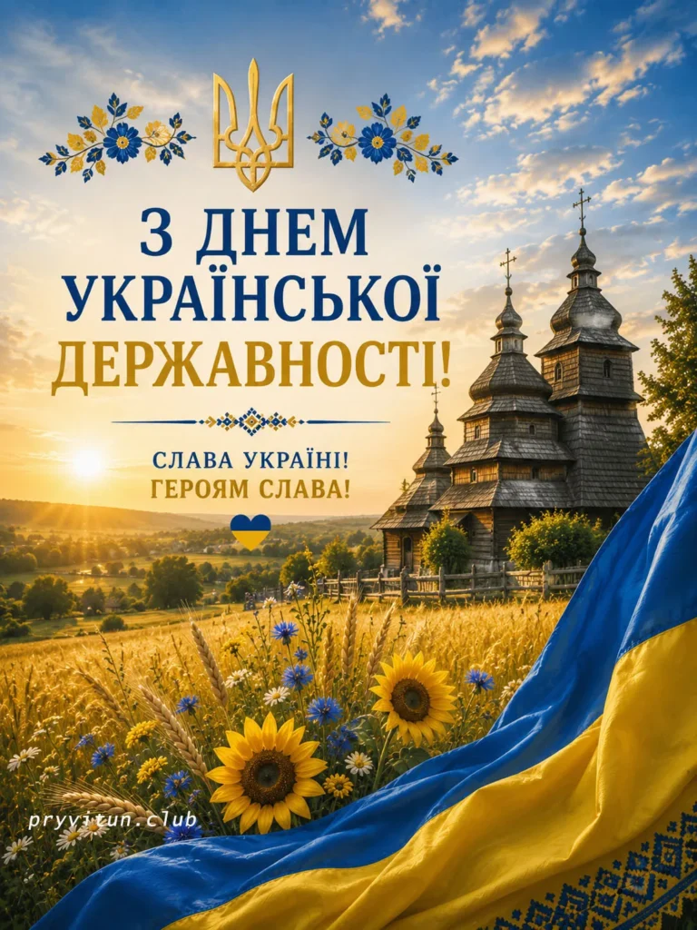 Святкові побажання до Дня Державності