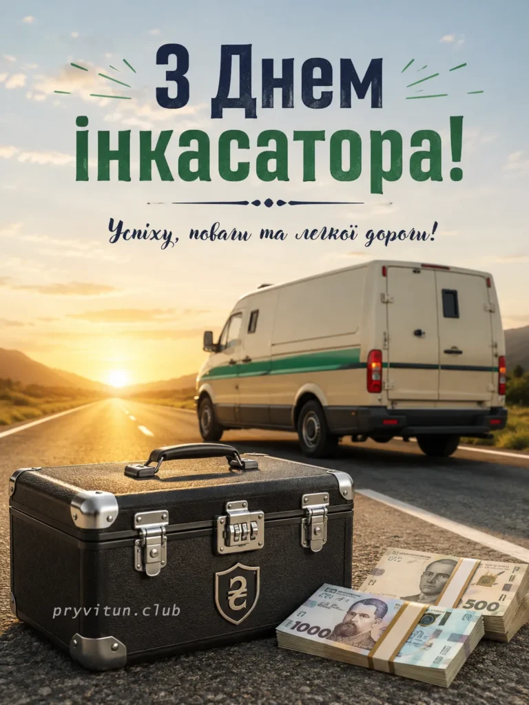 Святкові побажання інкасатору