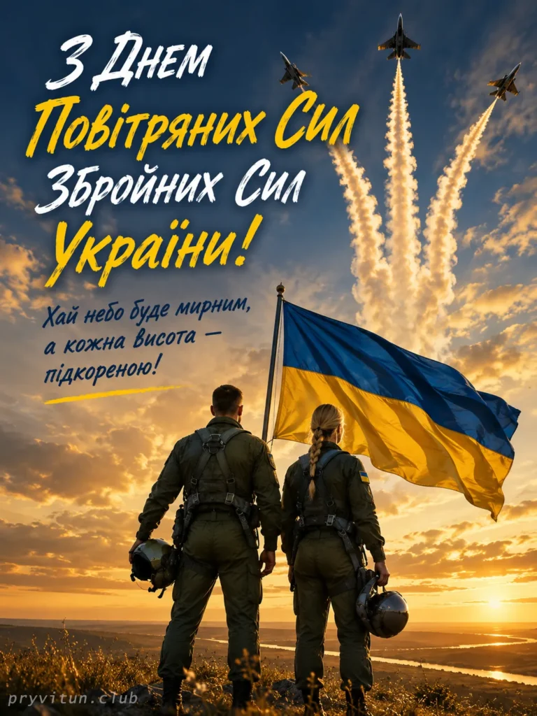 Святкові побажання військовим авіаторам