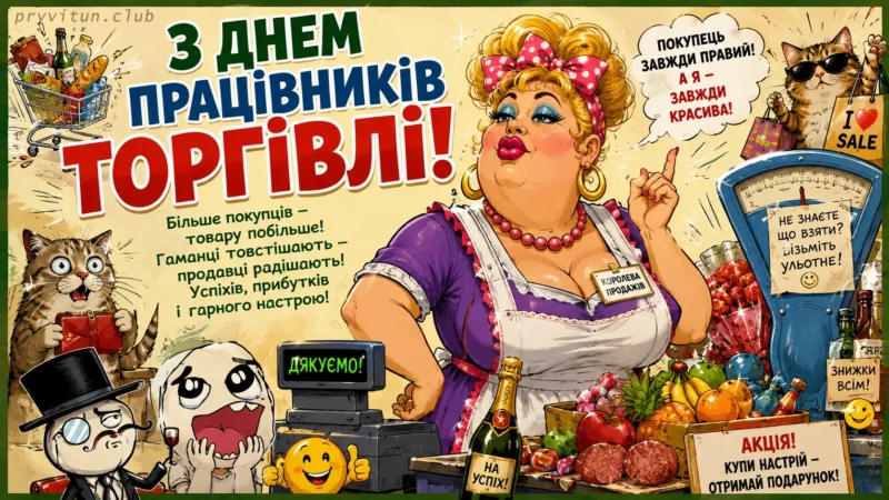 З Днем працівника торгівлі 2026: нові фото, картинки, вітання
