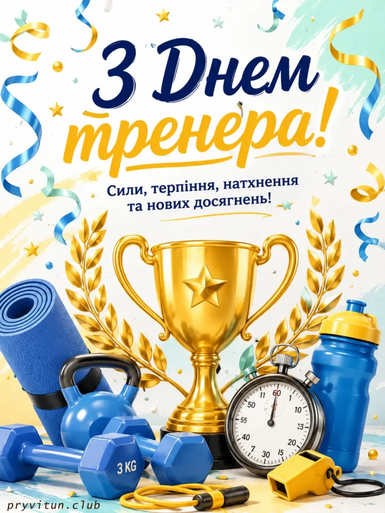 Тренеру з вдячністю за працю