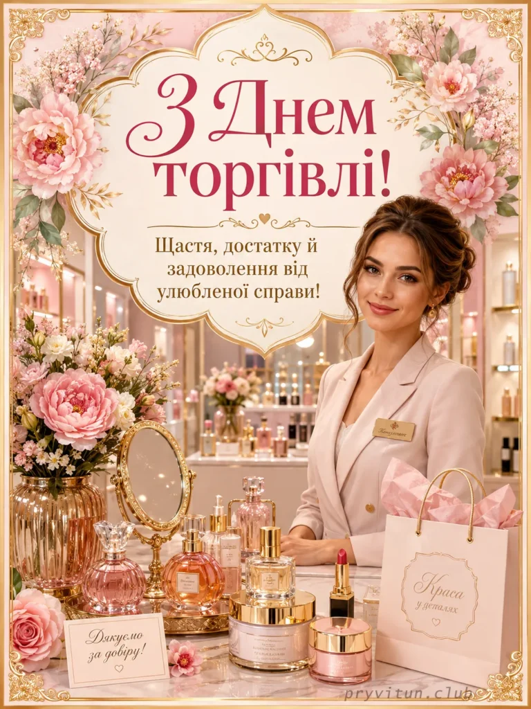 Вітаємо працівників торгівлі