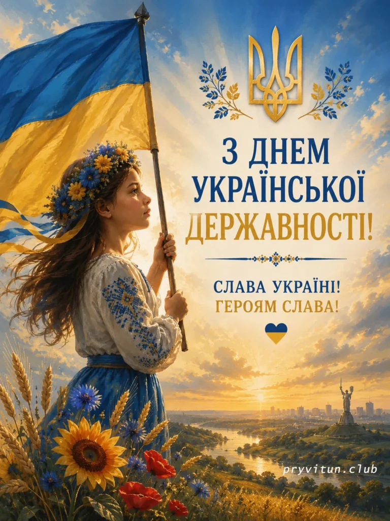 Вітаємо зі святом української державності