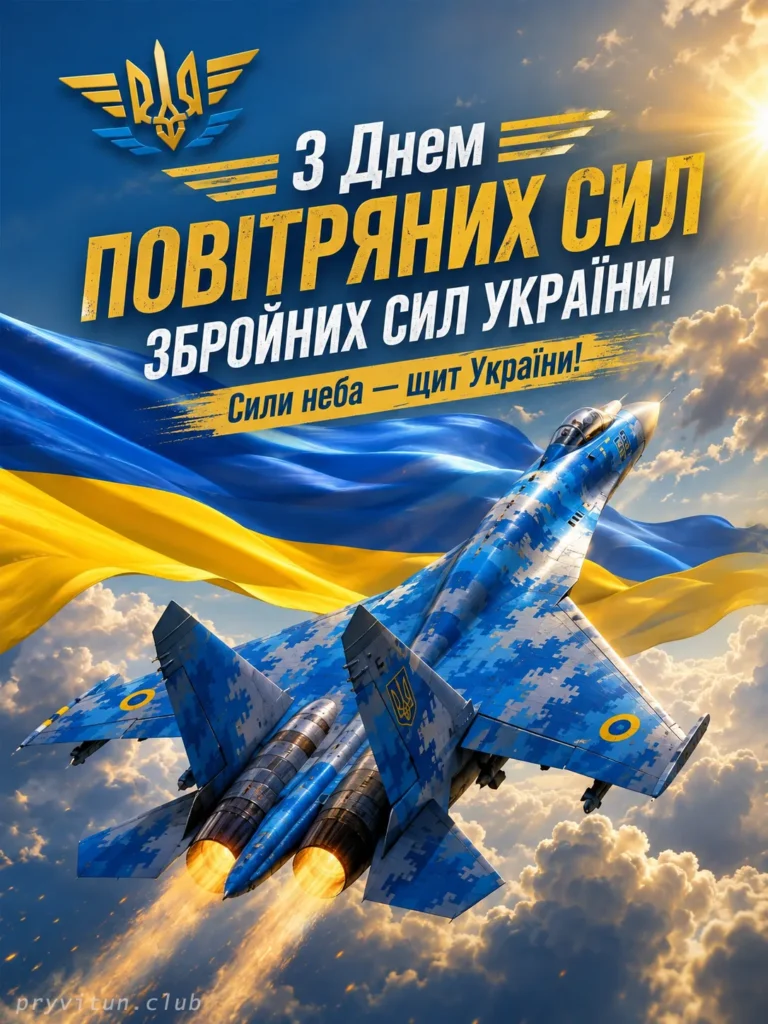 Вітаю з Днем Повітряних Сил України